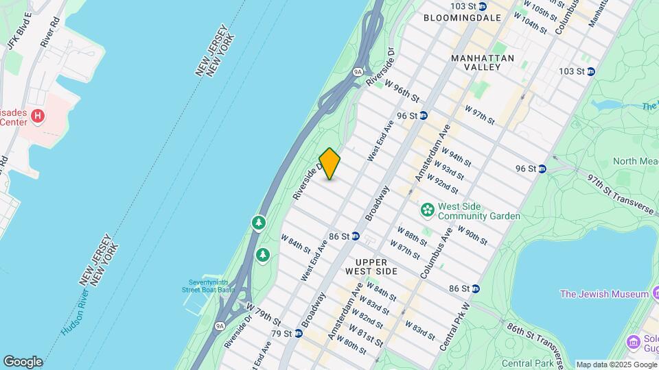 329 W 88th St Mapa y Detalles de la Ubicación
