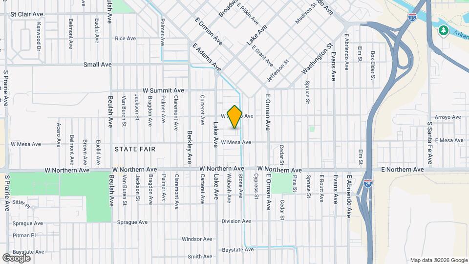 1110 Agate Pl, Unit 2 Bedroom in 4 plex Map and Location Details