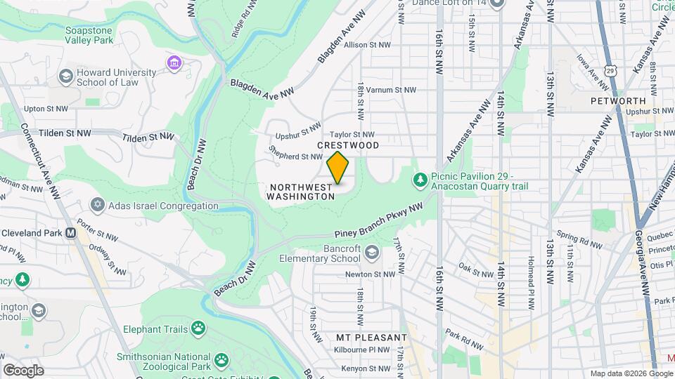 1815 Quincy St NW, Unit ExecutiveApartment Map and Location Details