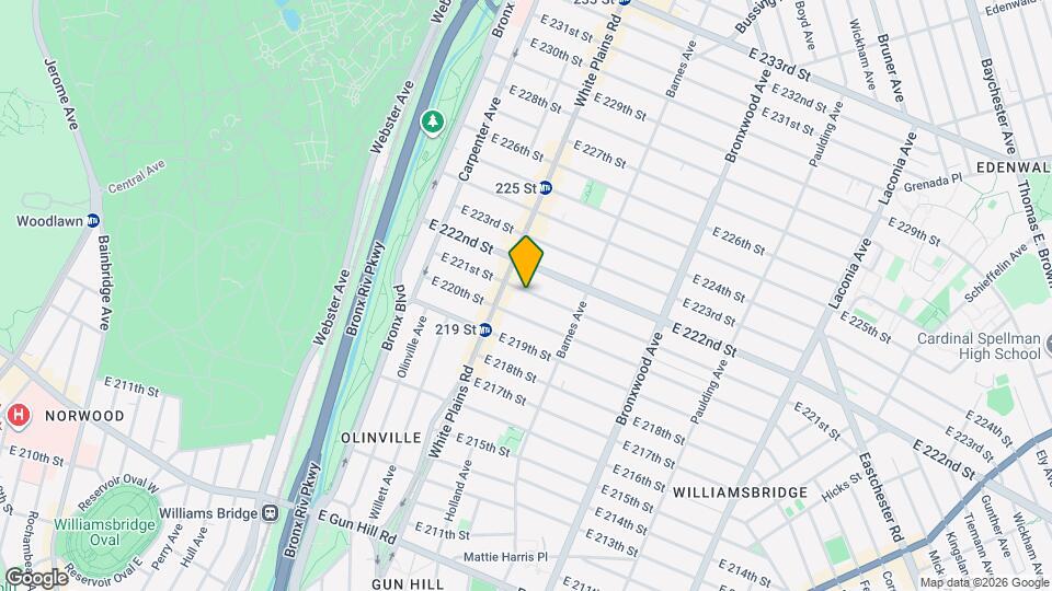 720 E 221st St Map and Location Details