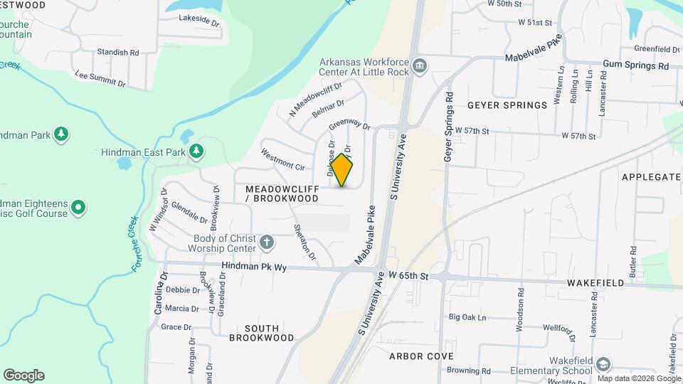 43 S Meadowcliff Dr Map and Location Details