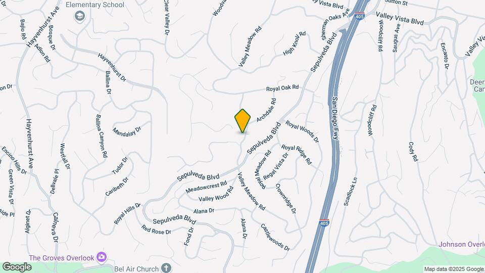 3815 Valley Meadow Rd Map and Location Details