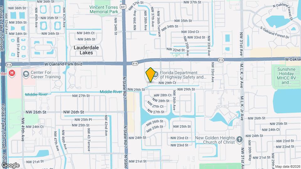 3684 NW 29th Ct Map and Location Details