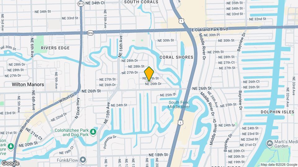 1849 NE 26th Dr Map and Location Details