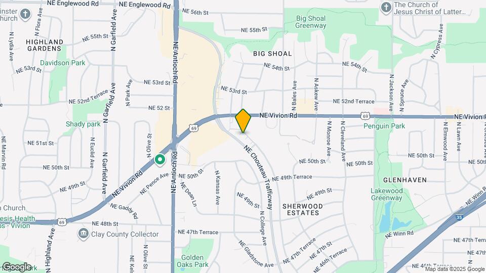 5161 NE Chouteau Trafficway Mapa y Detalles de la Ubicación