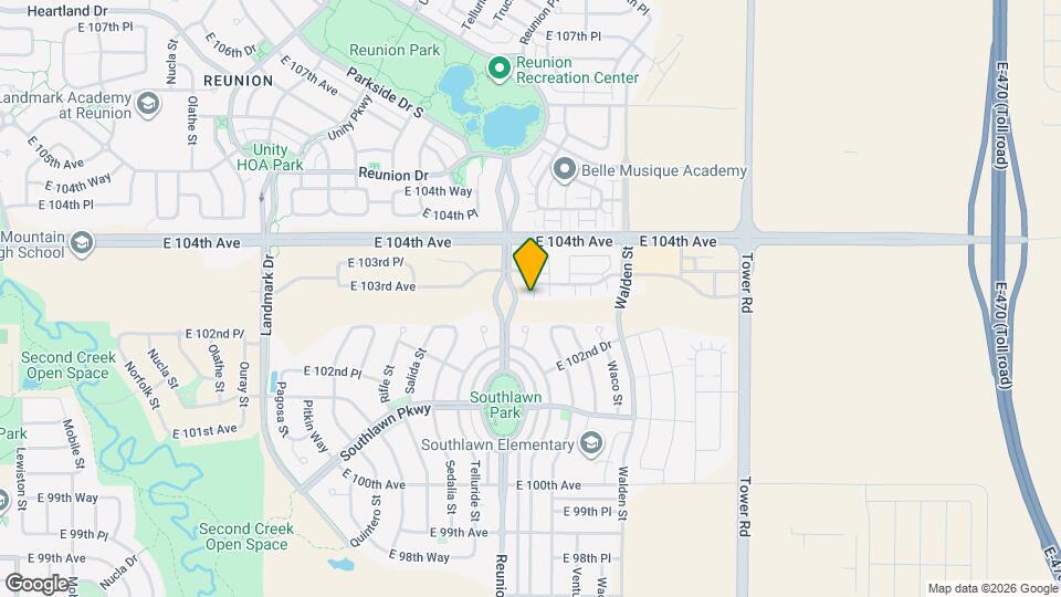 17704 E 103rd Ave Map and Location Details