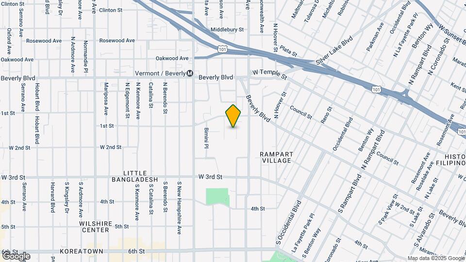 135 S Westmoreland Ave Map and Location Details