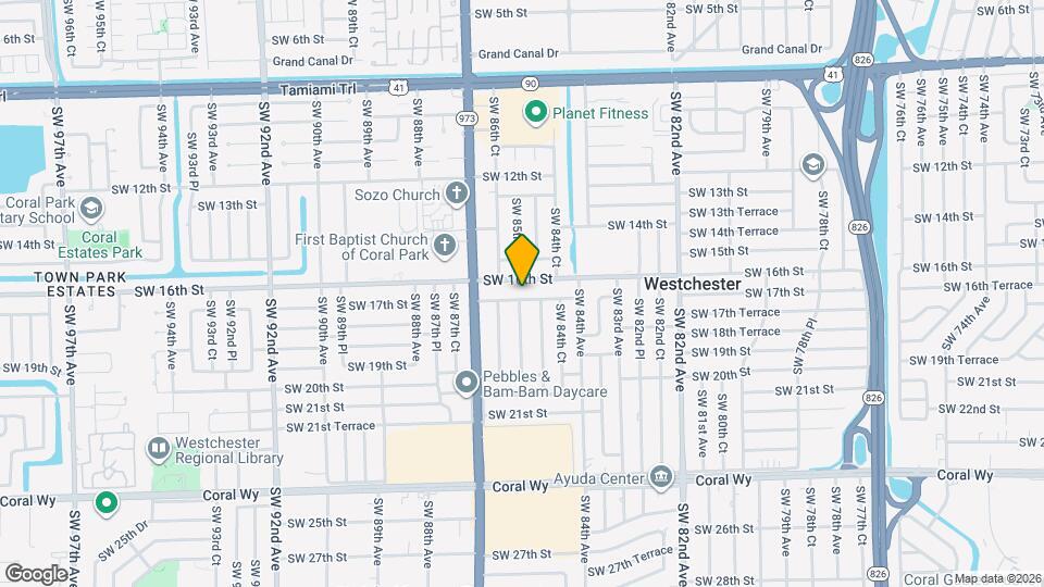 8531 SW 16th Terrace Map and Location Details