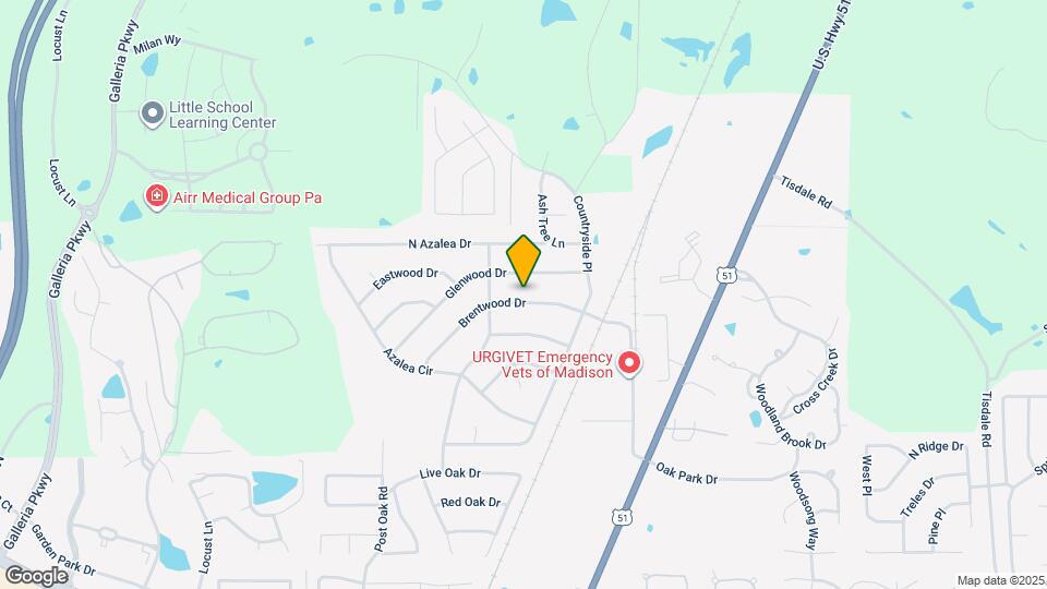 516 Brentwood Dr Map and Location Details