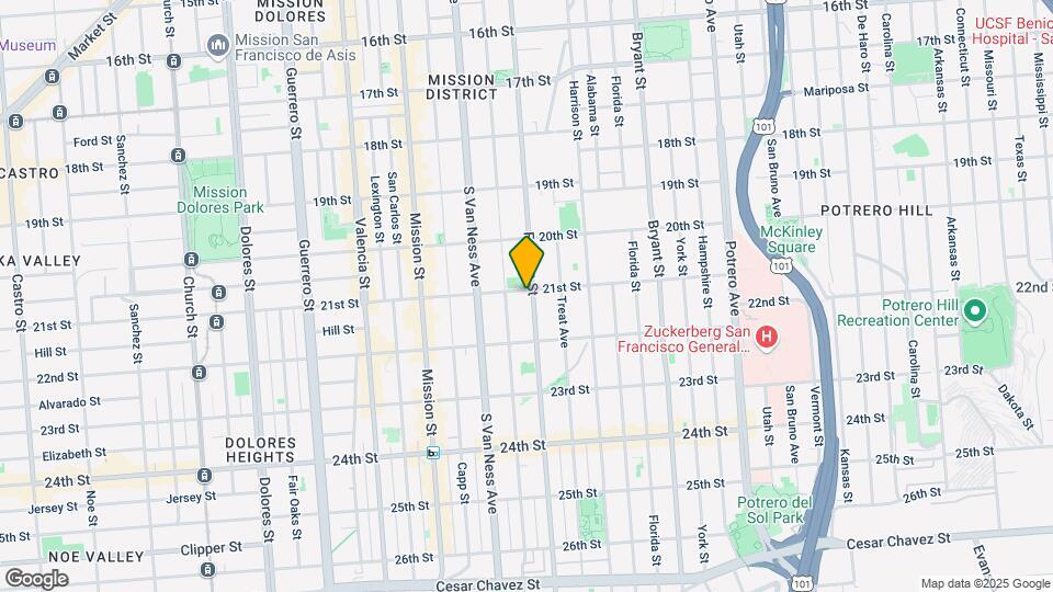 2510 Folsom St Map and Location Details