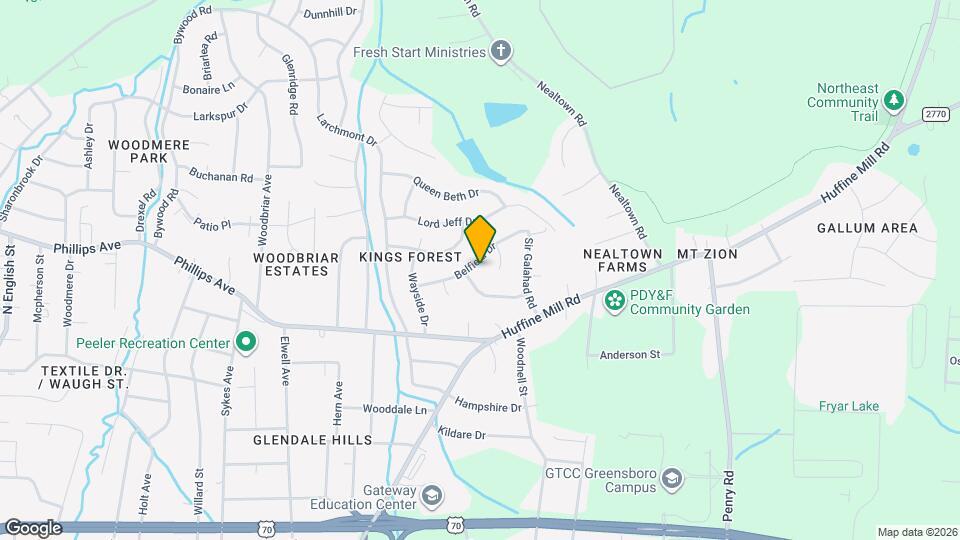 4302 Belfield Dr Mapa y Detalles de la Ubicación