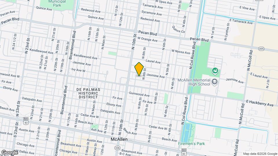 816 Ivy Ave Map and Location Details