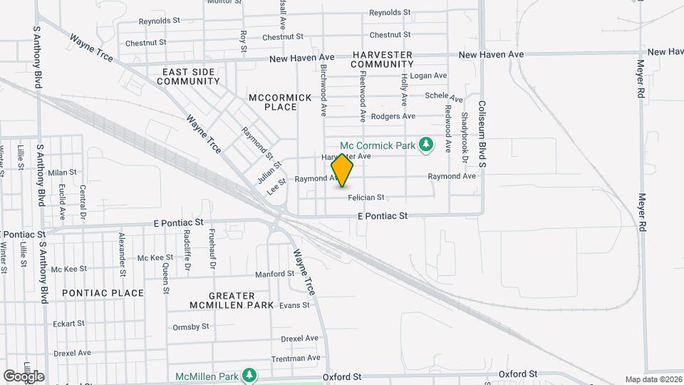 3225 Felician St Map and Location Details