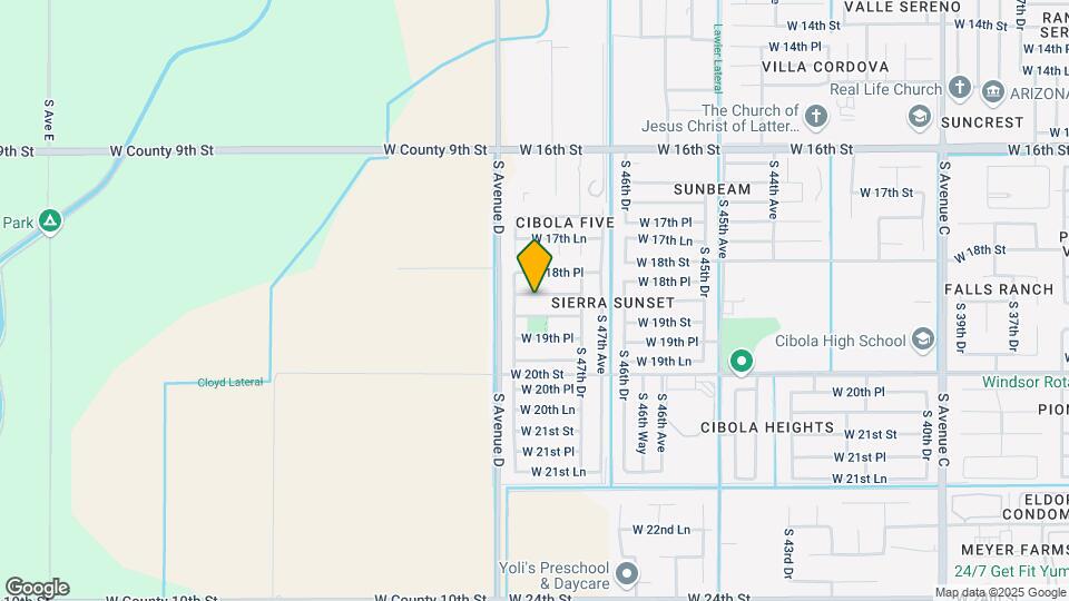 4839 W 18th Ln Map and Location Details
