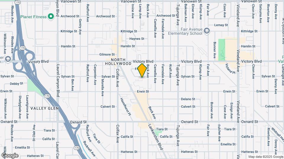 11558 Sylvan St Map and Location Details