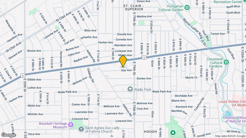 7621 Star Ave, Unit DOWN Map and Location Details