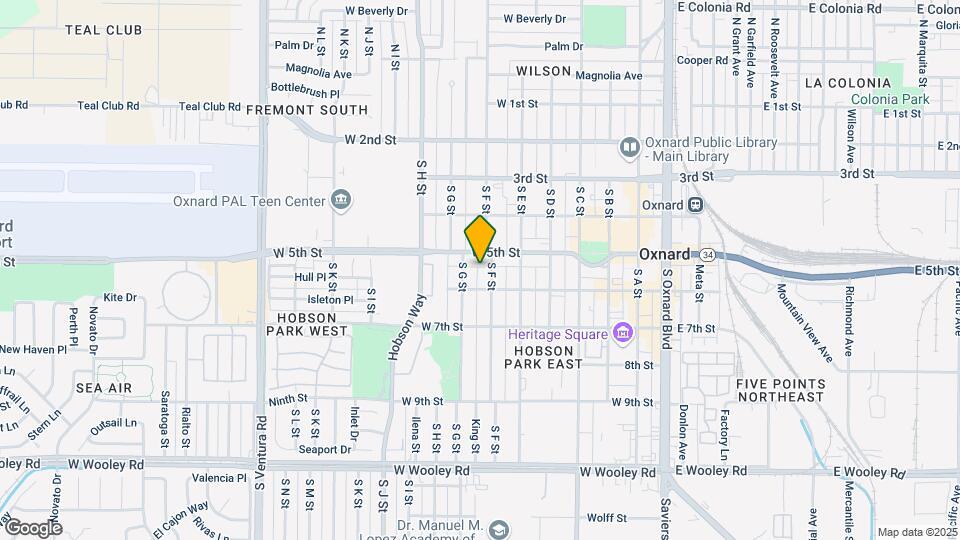 531 S F St Map and Location Details