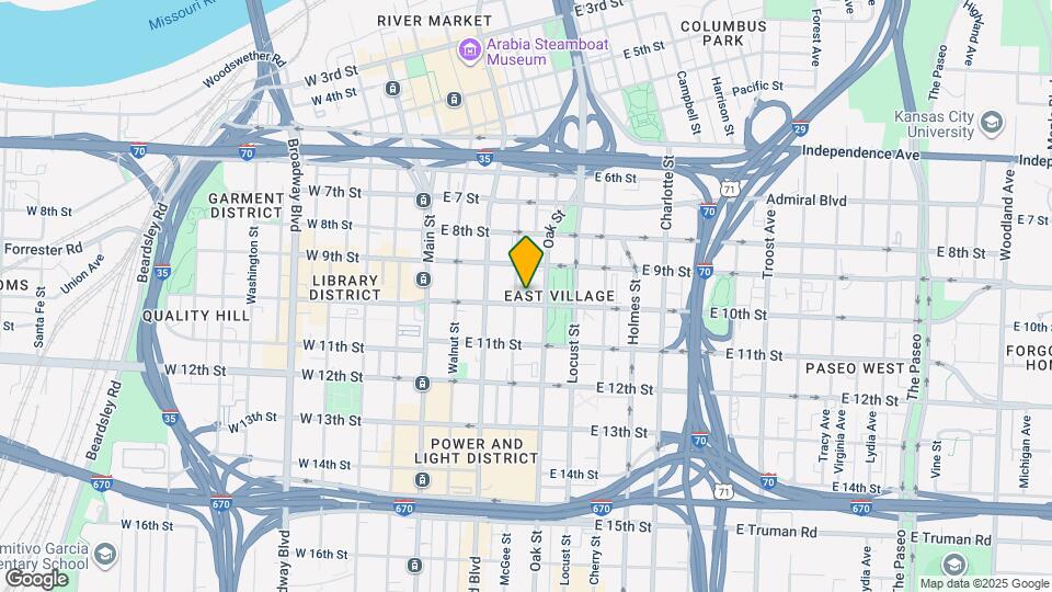 933 McGee St Map and Location Details