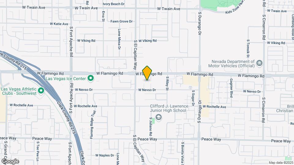 8925 W Flamingo Rd Map and Location Details