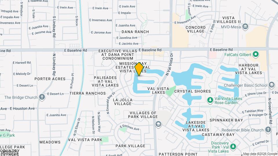 1501 E Treasure Cove Dr Map and Location Details