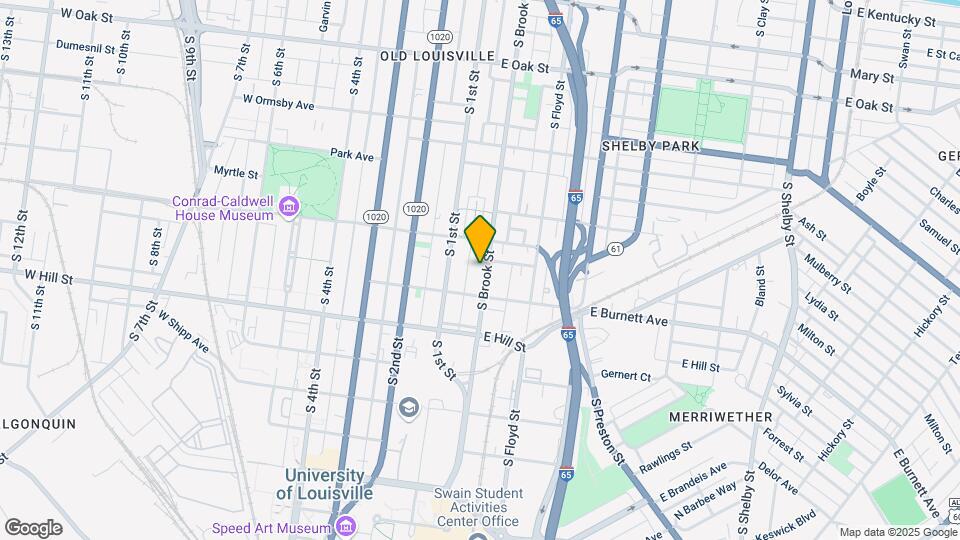 1426 S Brook St Map and Location Details