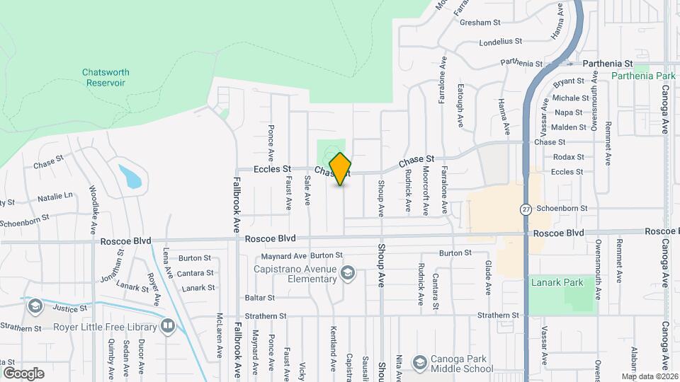 8371 Capistrano Ave Mapa y Detalles de la Ubicación