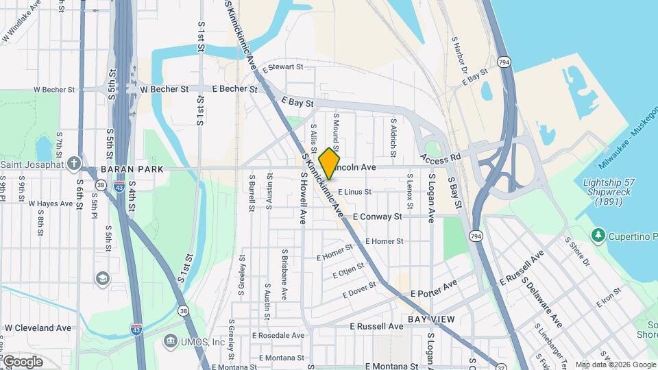 2348 S Kinnickinnic Ave Map and Location Details