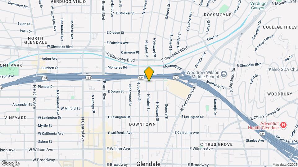 622 N Isabel St Map and Location Details