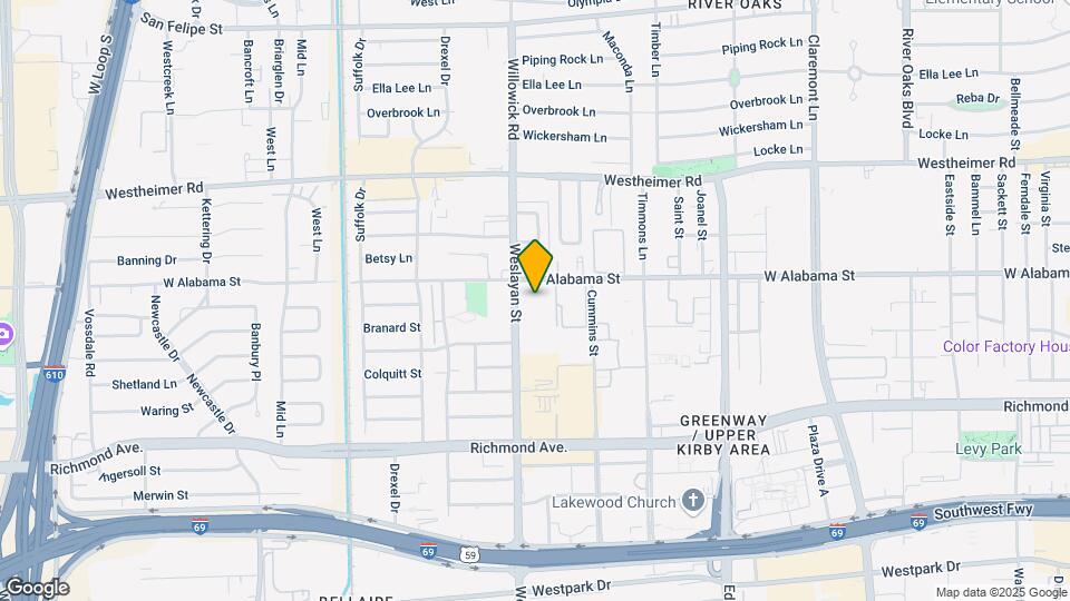 3015 Weslayan St Map and Location Details