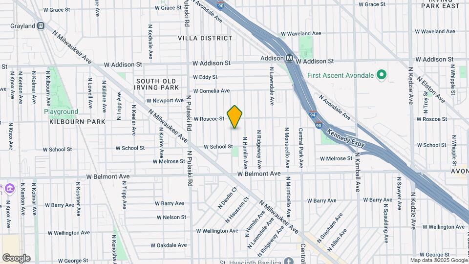 3329 N Avers Ave, Unit 3N Map and Location Details