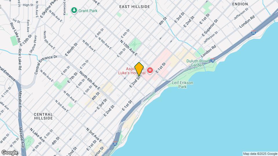 826 E 2nd St Map and Location Details