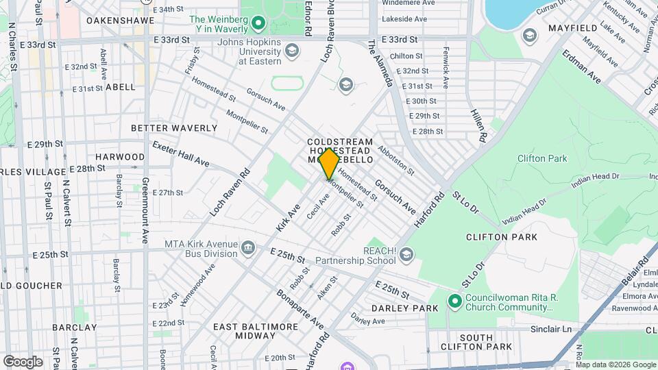 1521 Montpelier St Map and Location Details