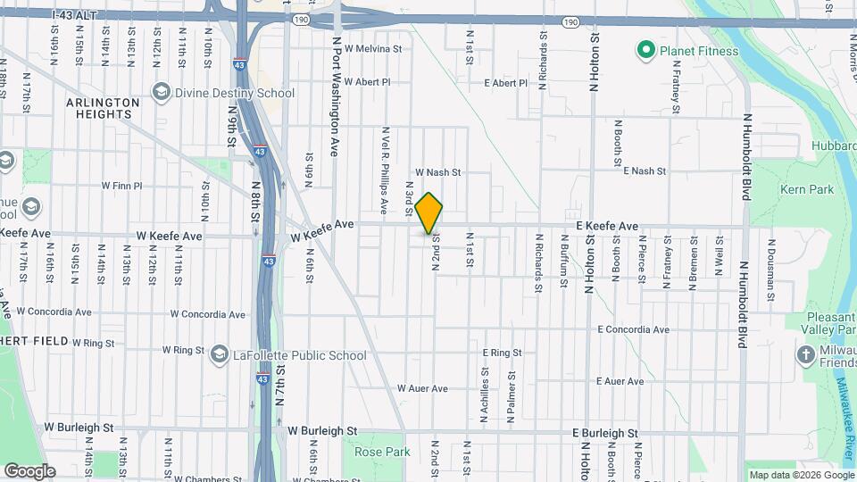 3457 N 2nd St Map and Location Details