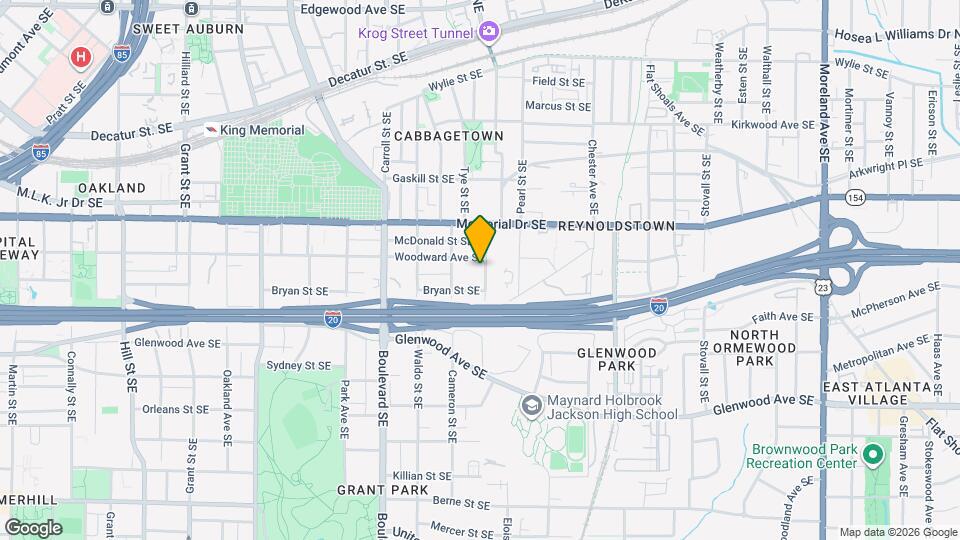 345 Chastain St SE Map and Location Details