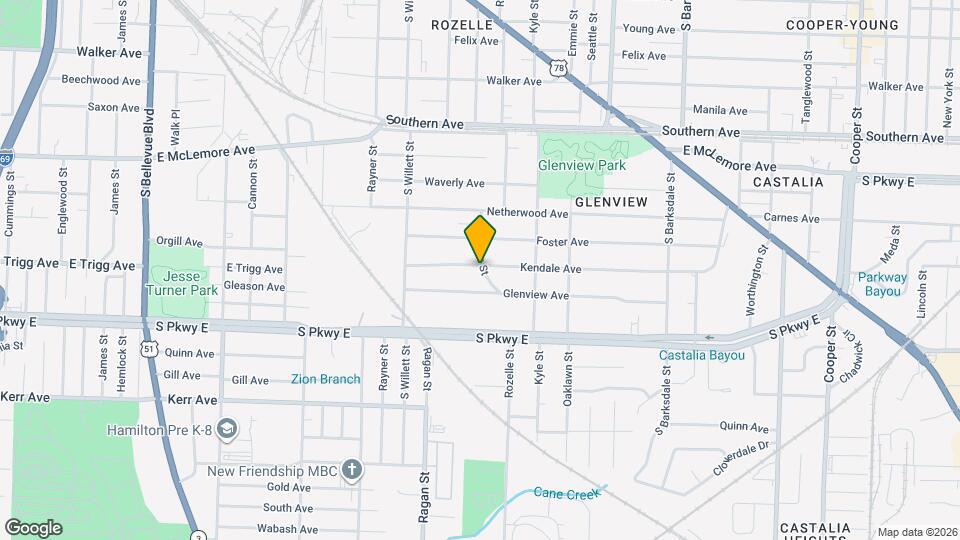 1651 Kendale Ave Mapa y Detalles de la Ubicación