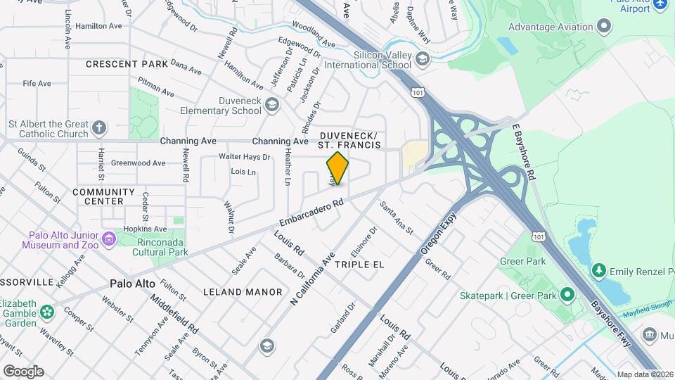 200 Iris Way Mapa y Detalles de la Ubicación