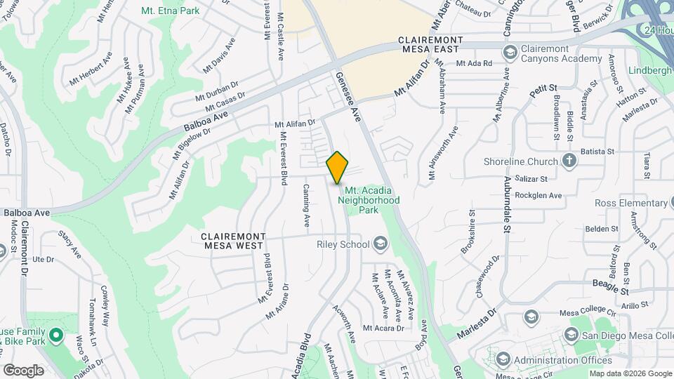 3942 Mt Acadia Blvd Map and Location Details
