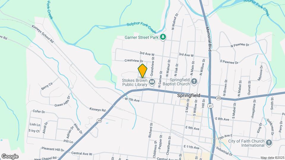 405 N Boren St Map and Location Details