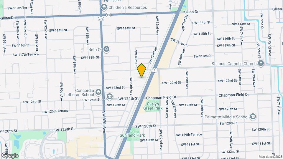 8281 SW 121st Ter Map and Location Details