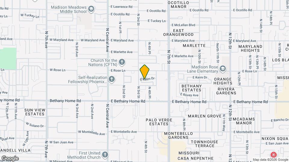 315 E Keim Dr Mapa y Detalles de la Ubicación