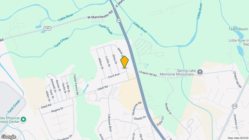 1403 Mack St Map and Location Details