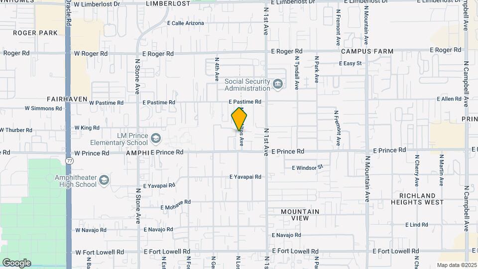 3657 N Los Altos Ave Mapa y Detalles de la Ubicación