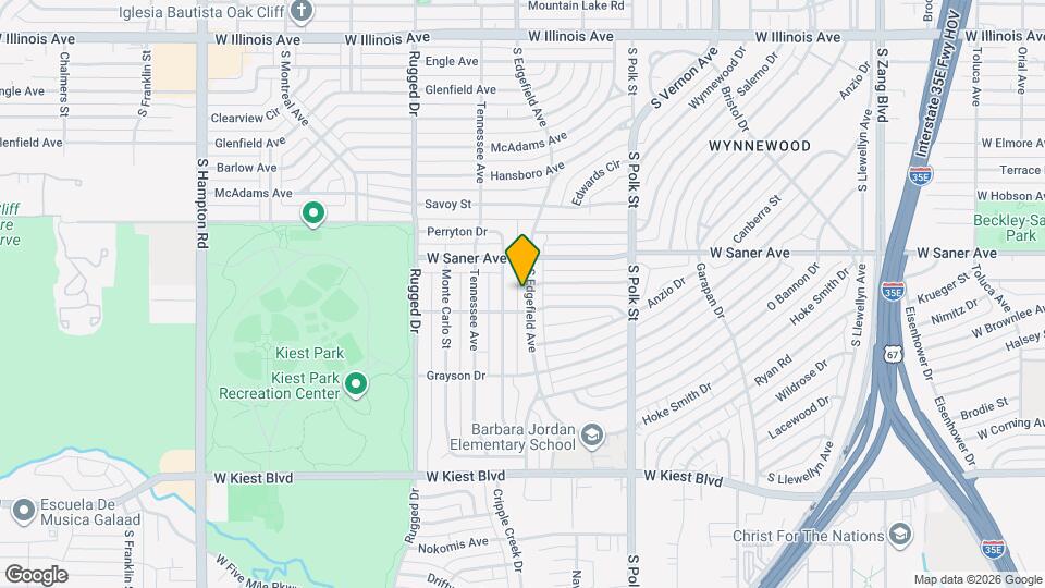 3103 S Edgefield Ave Map and Location Details