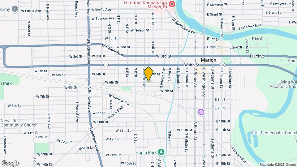715 W 6th St Map and Location Details