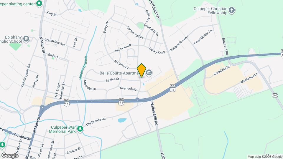 Belle Courts Apartments and Nearby Culpeper Apartments For Rent