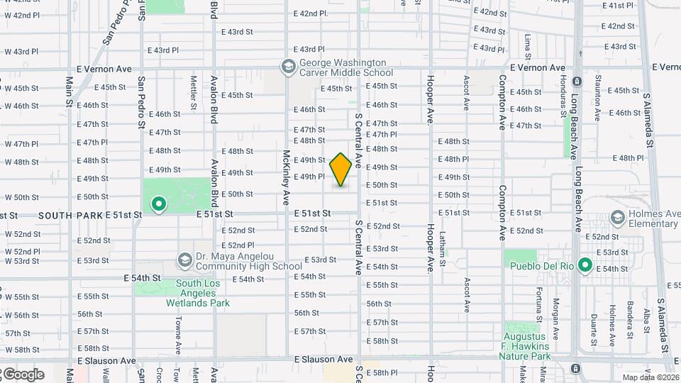 1037 E 50th St Map and Location Details