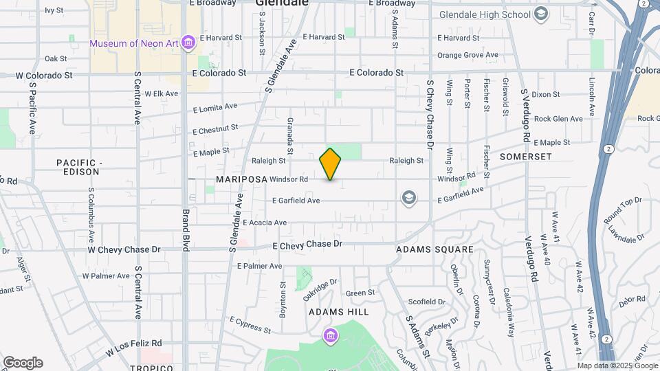 720 E Windsor Rd Map and Location Details