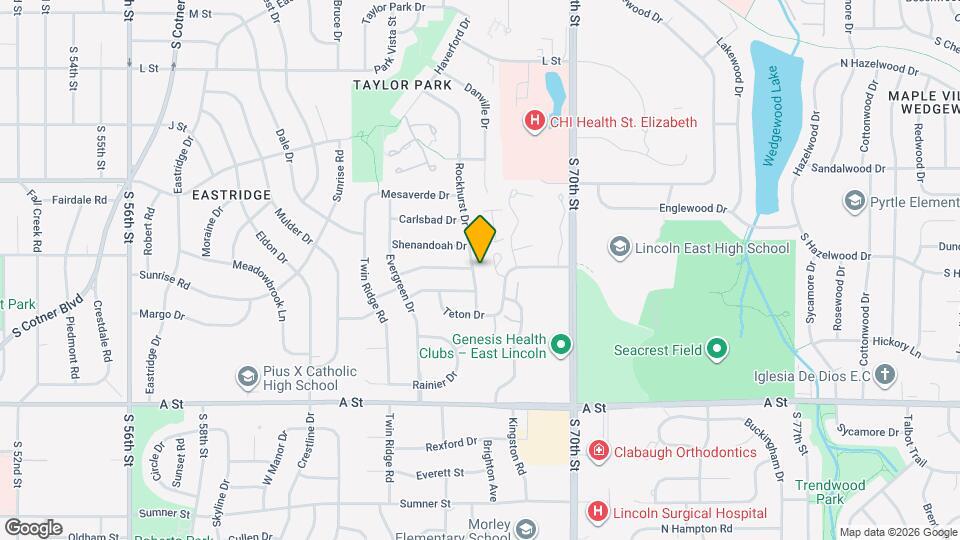 1042 Rockhurst Dr Mapa y Detalles de la Ubicación