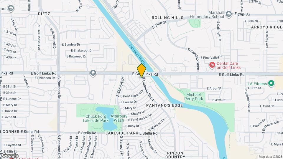 2618 S Camino Seco Map and Location Details