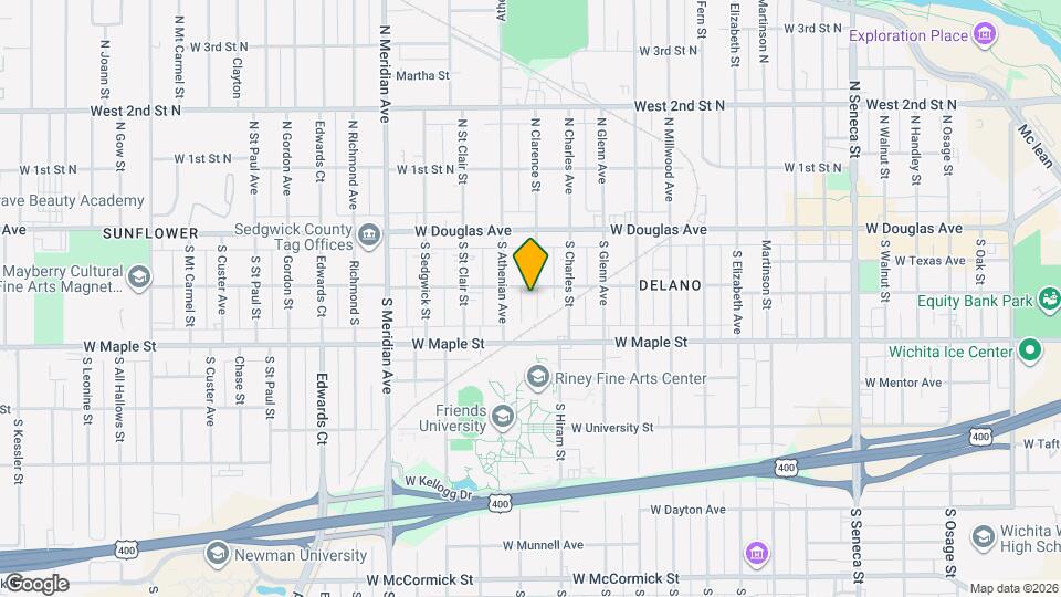 207 S Clarence St Map and Location Details